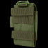 The Condor Tech Sheath Plus is a green tactical nylon pouch with hook-and-loop fasteners and MOLLE straps, designed to carry small gear or accessories securely.